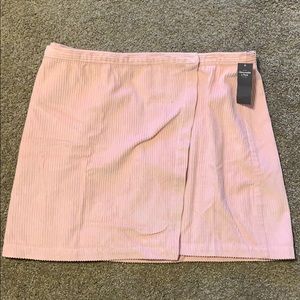 Light pink corduroy skirt